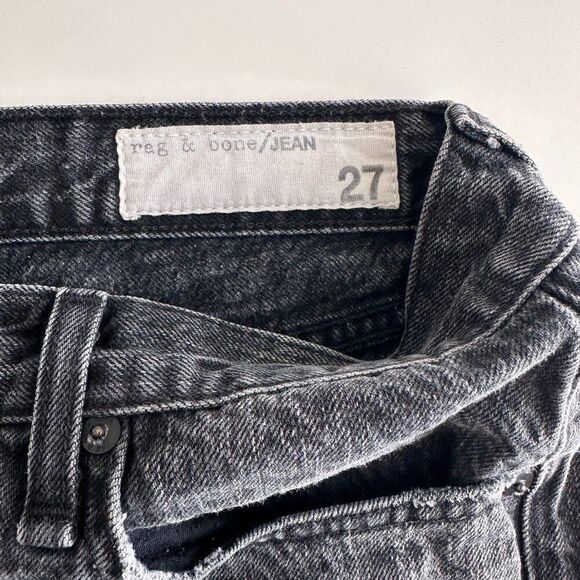 Rag & Bone Jean Shorts Womens 27 Black Mid Rise Exposed Button Fly Festival - Picture 9 of 15